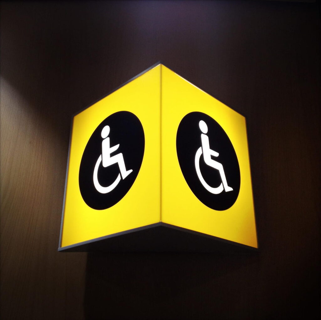 Señal cuarto de baño minusvalido